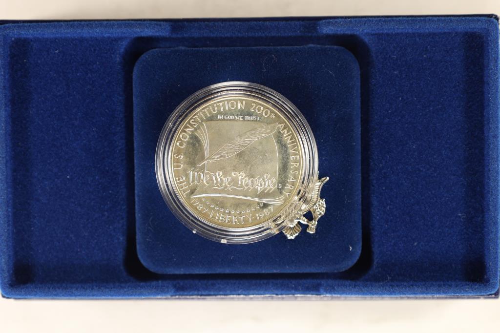1987-S US CONSTITUTION PROOF SILVER $1 ORIGINAL (1 of 3)