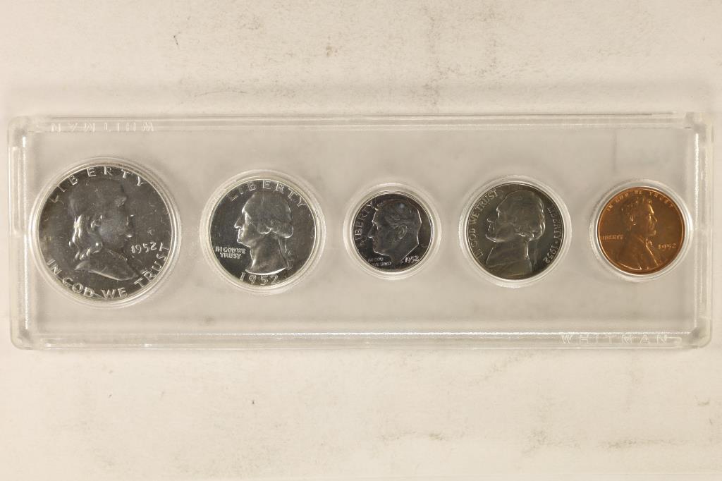 1952 US SILVER PROOF SET IN WHITMAN PLASTIC HOLDER Aug 22, 2022
