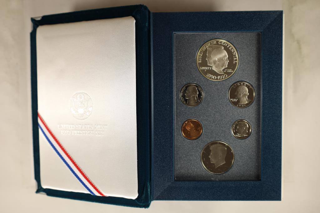 1990 US PRESTIGE PROOF SET SET EISENHOWER (1 of 3)