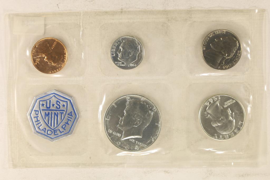 1964 US SILVER PROOF SET (WITHOUT ENVELOPE) (1 of 2)