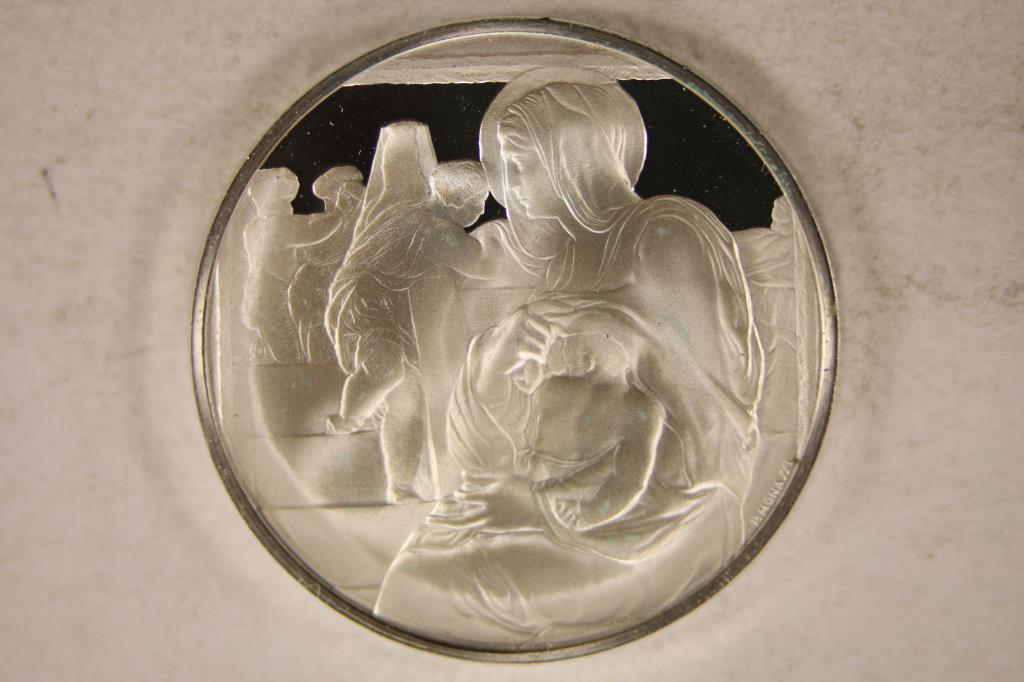 37.6 GRAMS STERLING SILVER PROOF ROUND "MADONNA (1 of 2)