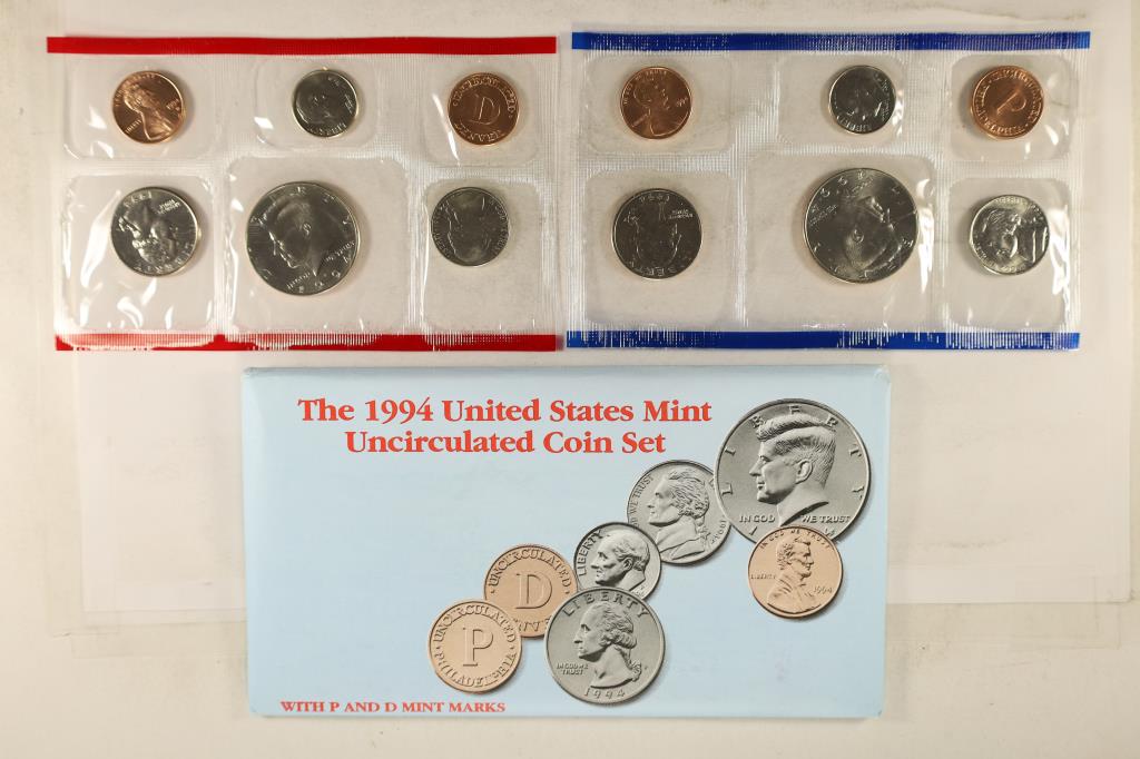 1994 US MINT SET (UNC) P/D (WITH ENVELOPE) (1 of 2)