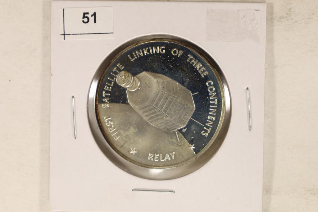 AMERICA IN SPACE .8 OZ PROOF STERLING SILVER (1 of 3)