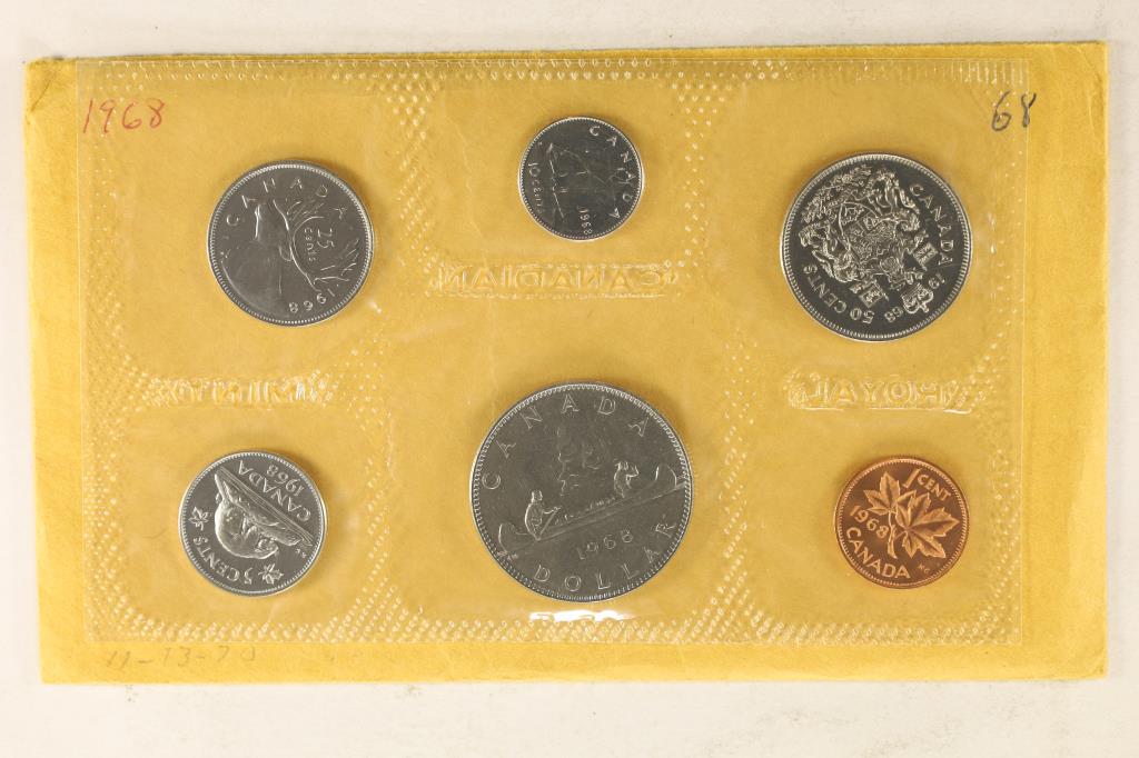 1968 CANADA UNC SET WITH ENVELOPE (1 of 2)