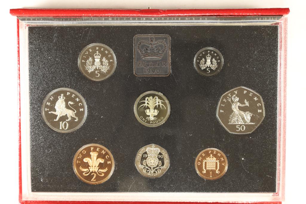 1990 UNITED KINGDOM 8 COIN PROOF SET (1 of 4)