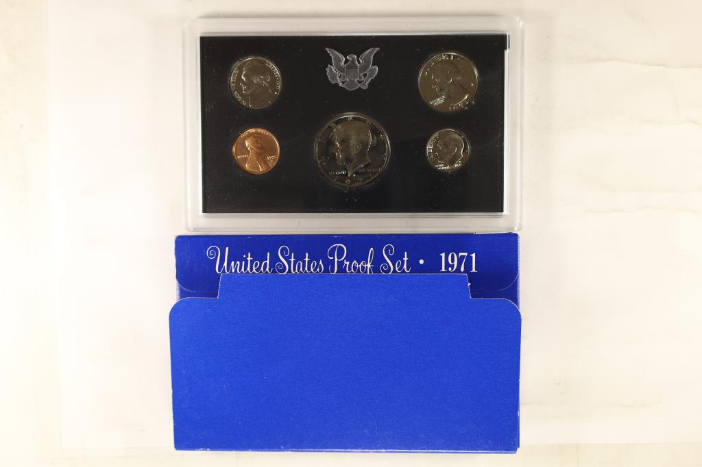 1971 US PROOF SET (WITH BOX) (1 of 2)
