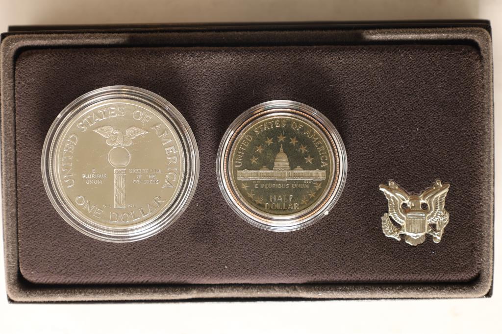 1989-S US CONGRESSIONAL 2 COIN SET CONTAINS: $1 (1 of 3)