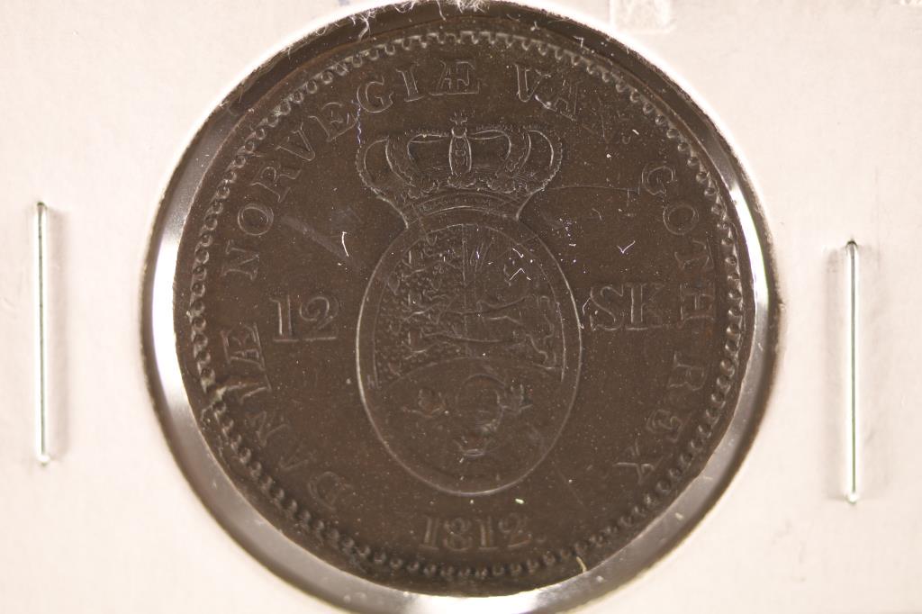 1812 DENMARK 12 SKILLING COIN (1 of 2)