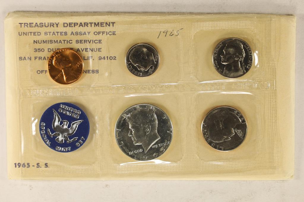 1965 US SPECIAL MINT SET WITH ENVELOPE (1 of 2)