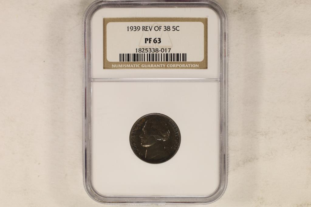 1939 REV. OF 38 JEFFERSON NICKEL NGC PF63 (1 of 2)