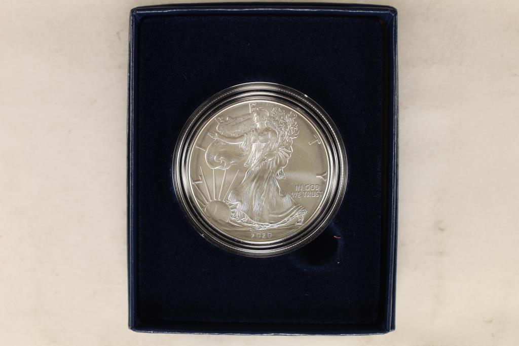 2020-W AMERICAN SILVER EAGLE UNC IN ORIGINAL U.S. (1 of 4)