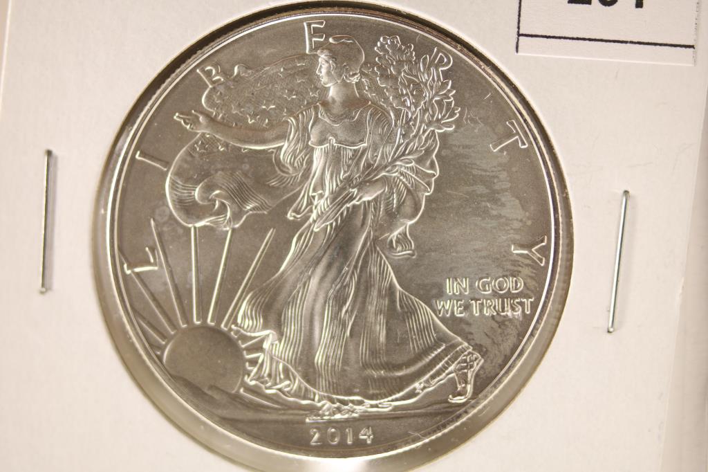 2014 AMERICAN SILVER EAGLE BRILLIANT UNC (1 of 2)