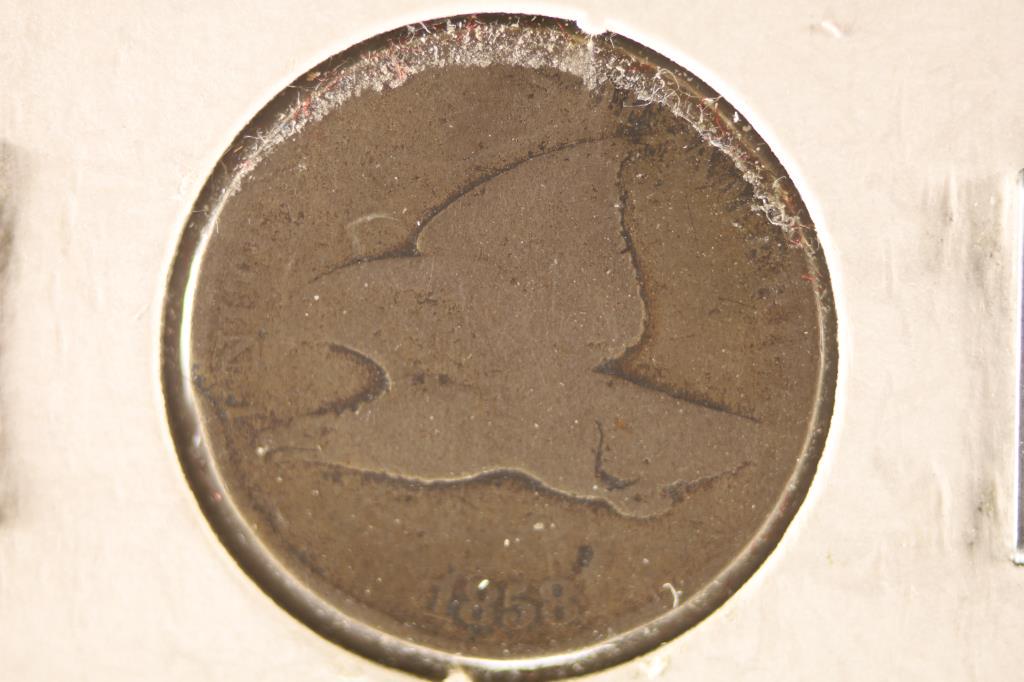 1858 FLYING EAGLE CENT (1 of 2)