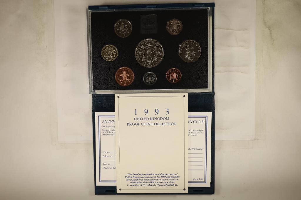 1993 UNITED KINGDOM 8 COIN PROOF SET (1 of 3)