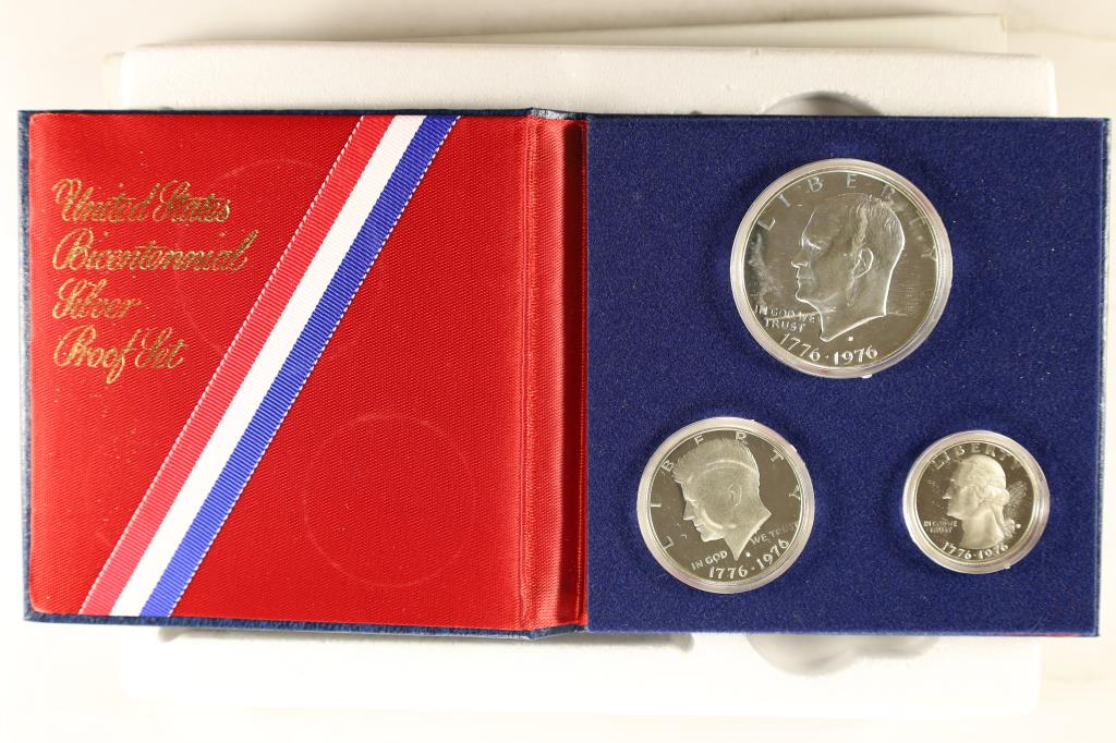 1976 US BICENTENNIAL SILVER PROOF SET (1 of 3)