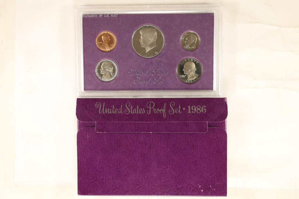 1986 US PROOF SET (WITH BOX) (1 of 2)