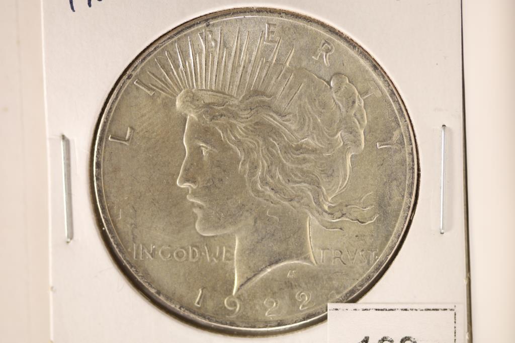1922 PEACE SILVER DOLLAR BRILLIANT UNC (1 of 2)
