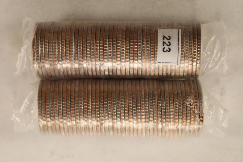 2-$10 ROLLS OF BRILLIANT UNC 50 STATE QUARTERS: (1 of 1)