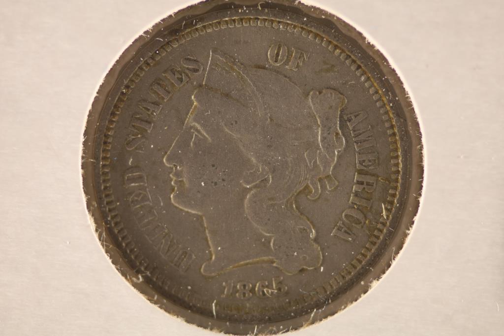 1865 3 CENT PIECE "NICKEL" (1 of 2)
