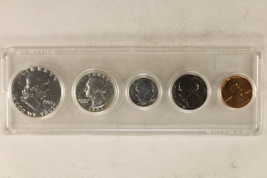 1953 SILVER PROOF SET IN PLASTIC CASE (1 of 2)