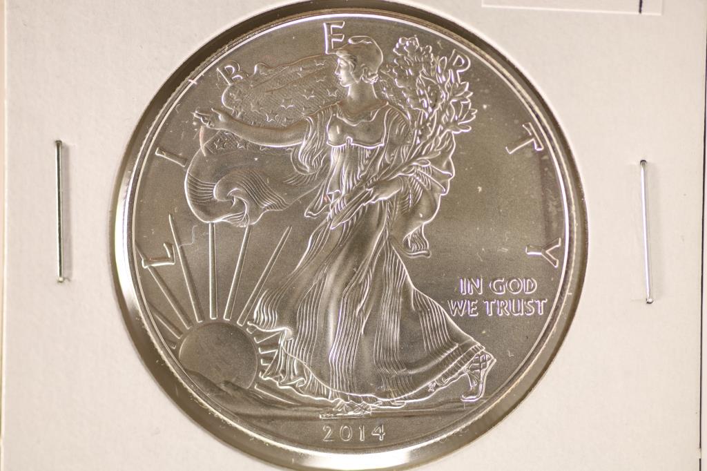 2014 AMERICAN SILVER EAGLE BRILLIANT UNC (1 of 2)