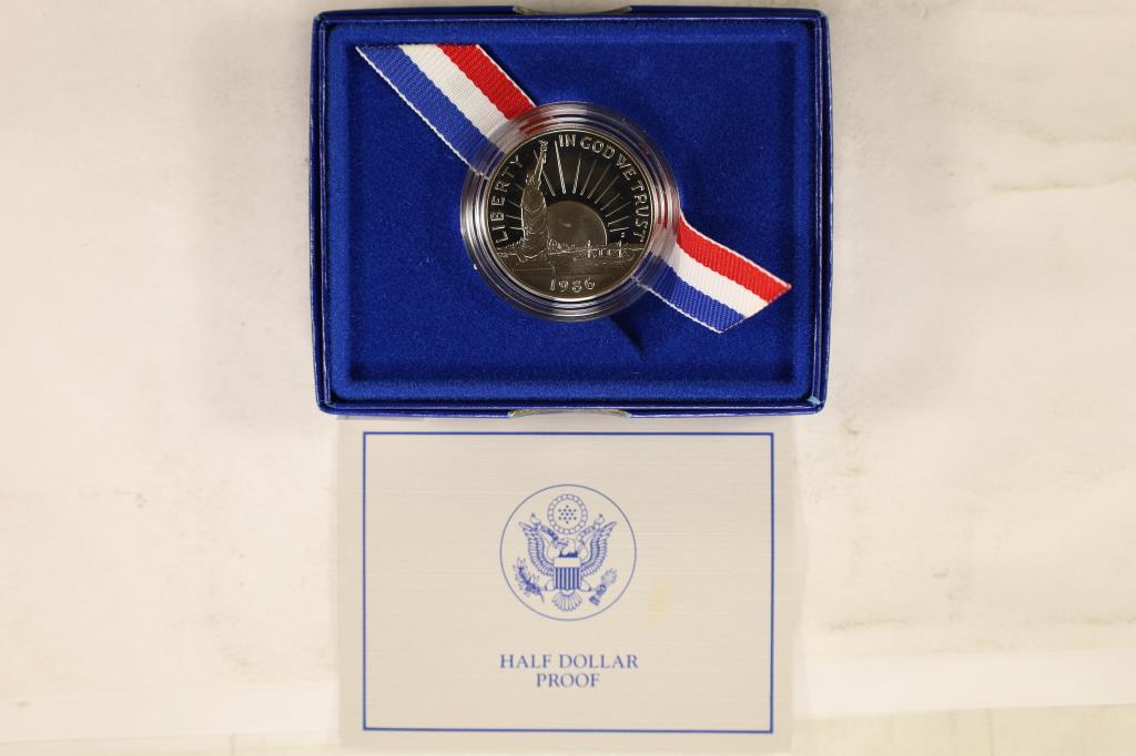 1986-S U.S. LIBERTY PROOF HALF DOLLAR ORIGINAL US (1 of 3)