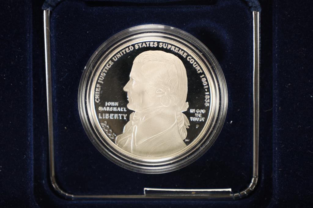 2005-P CHIEF JUSTICE JOHN MARSHALL PROOF SILVER (1 of 3)