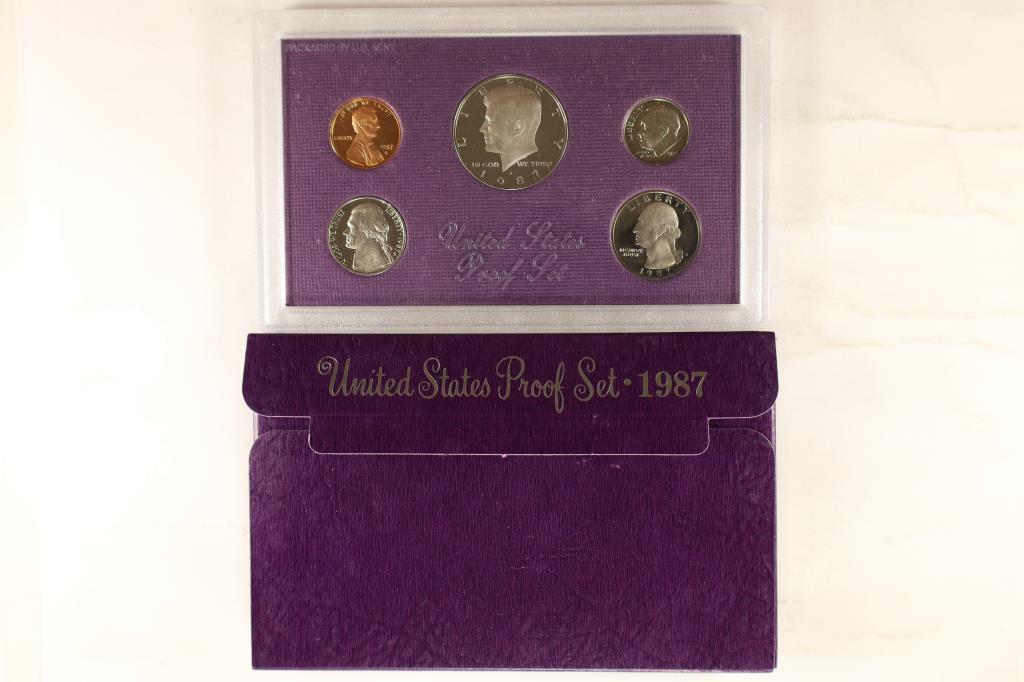 1987 US PROOF SET (WITH BOX) (1 of 2)