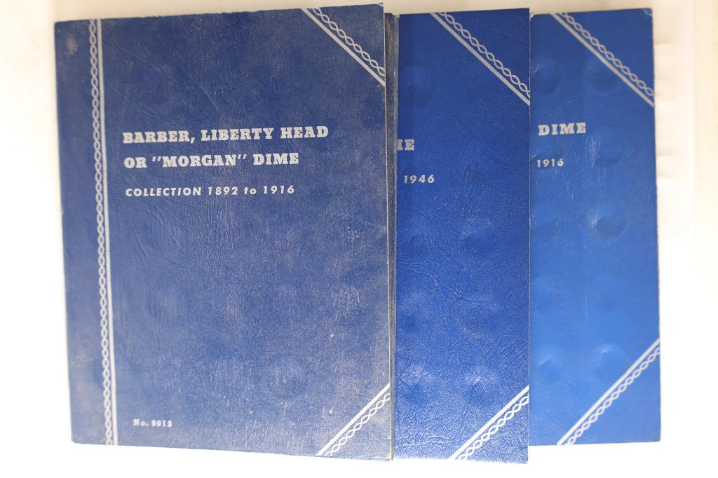 3 WHITMAN COIN ALBUMS: MERCURY HEAD DIME STARTING (1 of 4)