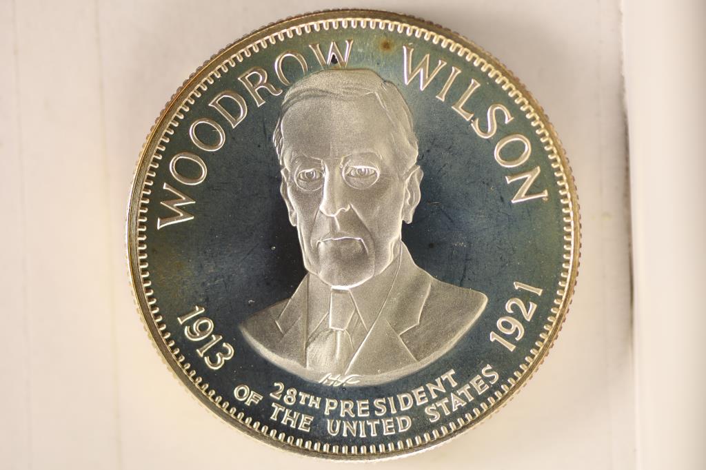33.4 GRAM STERLING SILVER PF ROUND "WOODROW (1 of 2)