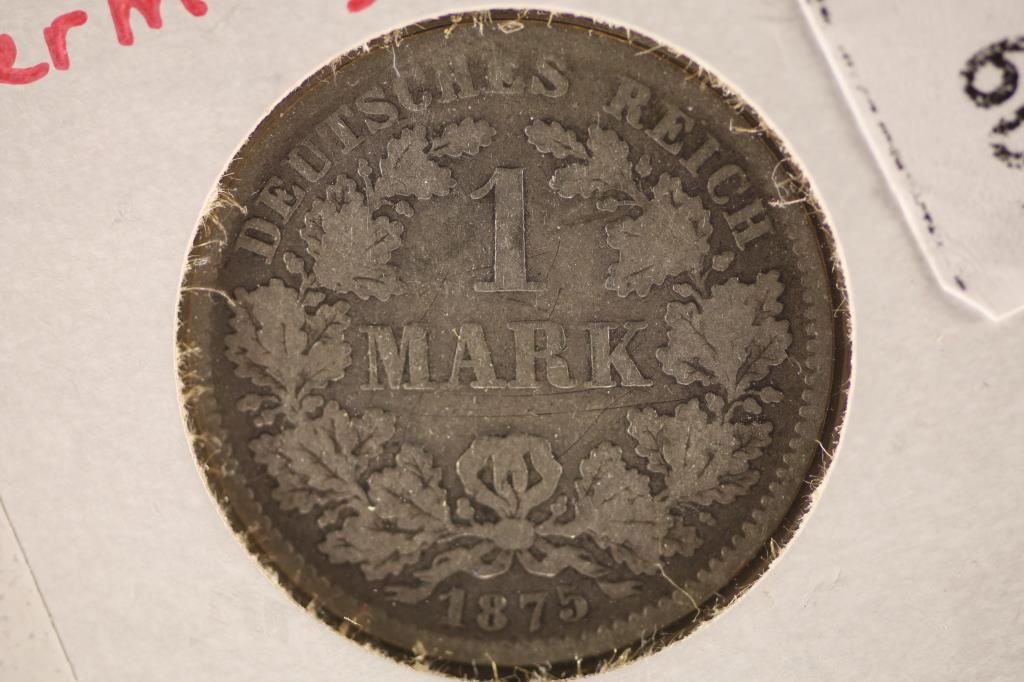 1875-D D GERMAN SILVER 1 MARK .1606 OZ. ASW (1 of 2)