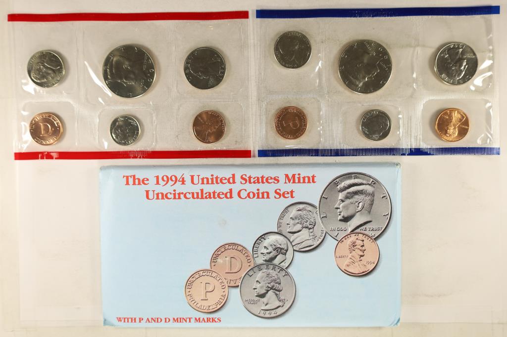 1994 US MINT SET (UNC) P/D (WITH ENVELOPE) (1 of 2)