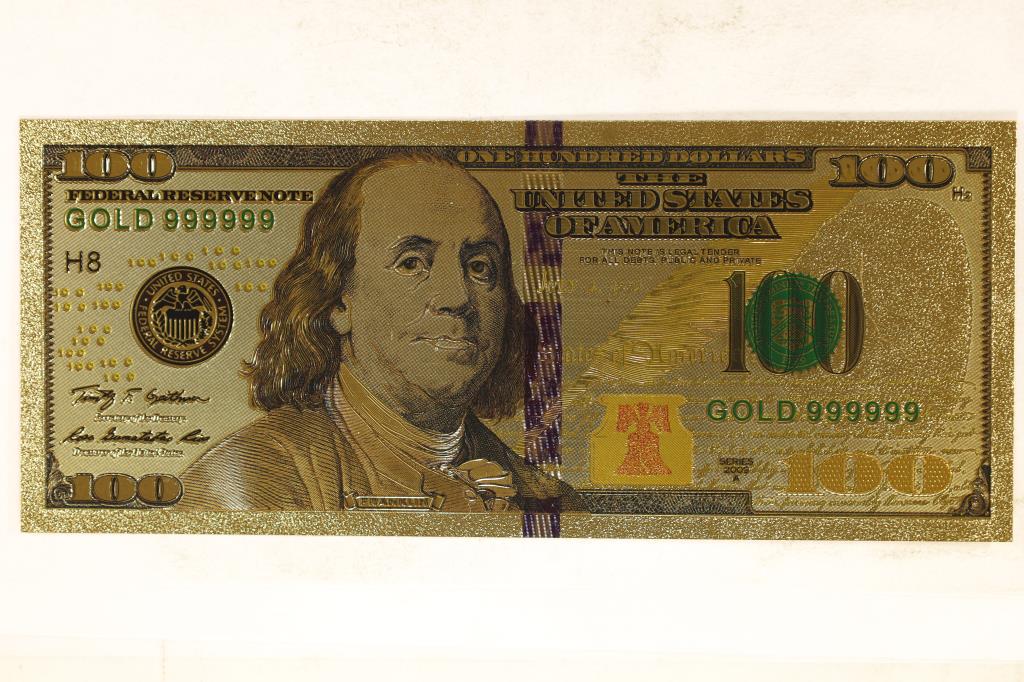 2009-A GOLD FOIL REPLICA $100 U.S. NOTE (1 of 2)