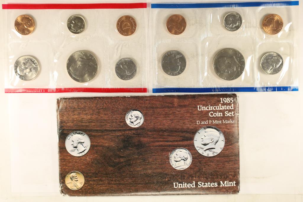 1985 US MINT SET (UNC) P/D (WITH ENVELOPE) (1 of 2)