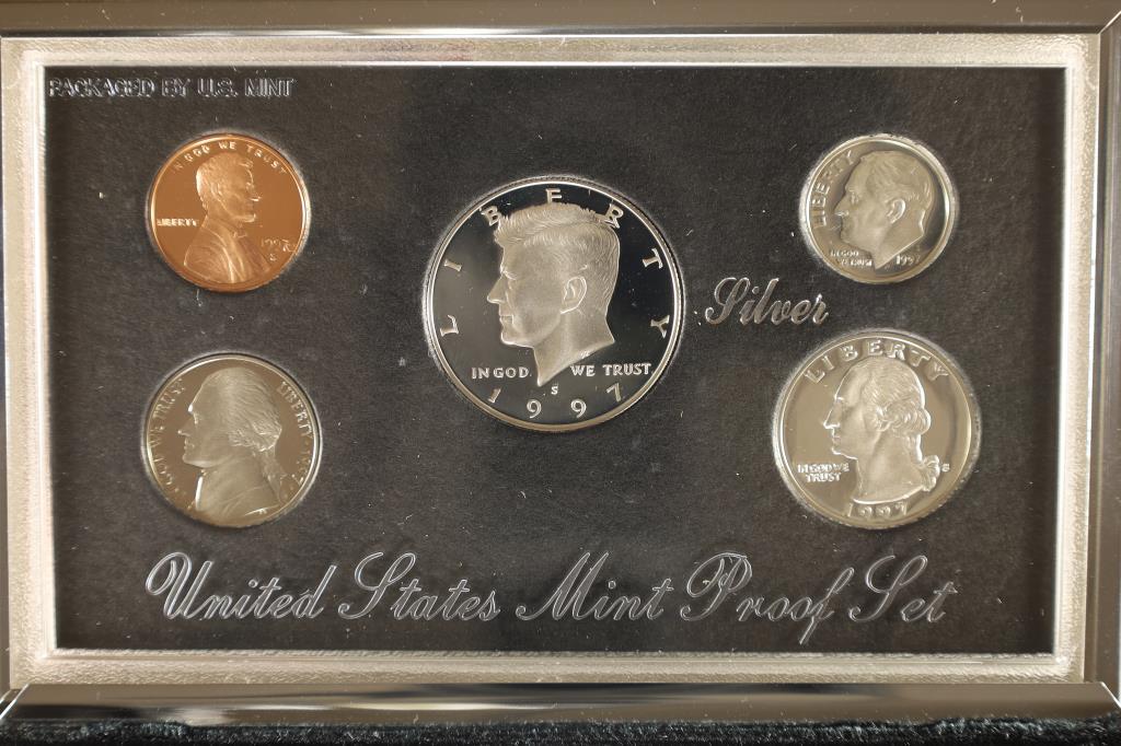 1997 US SILVER PREMIER PROOF SET (WITH BOX) (1 of 3)