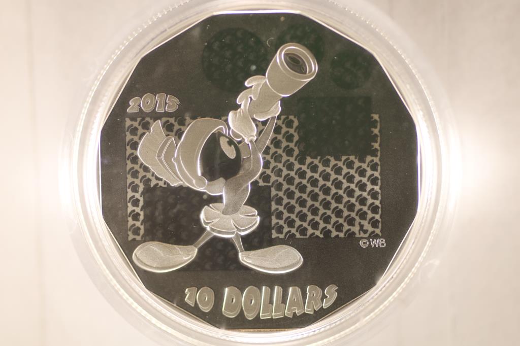 2015 CANADA SILVER $10 (PROOF LIKE) COIN, "MARVIN (1 of 2)
