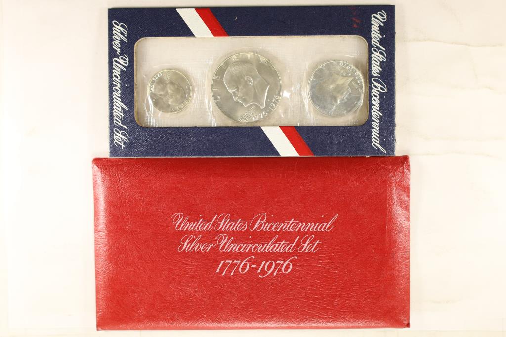 1976-S SILVER BICENTENNIAL 3 COIN UNC SET (1 of 2)