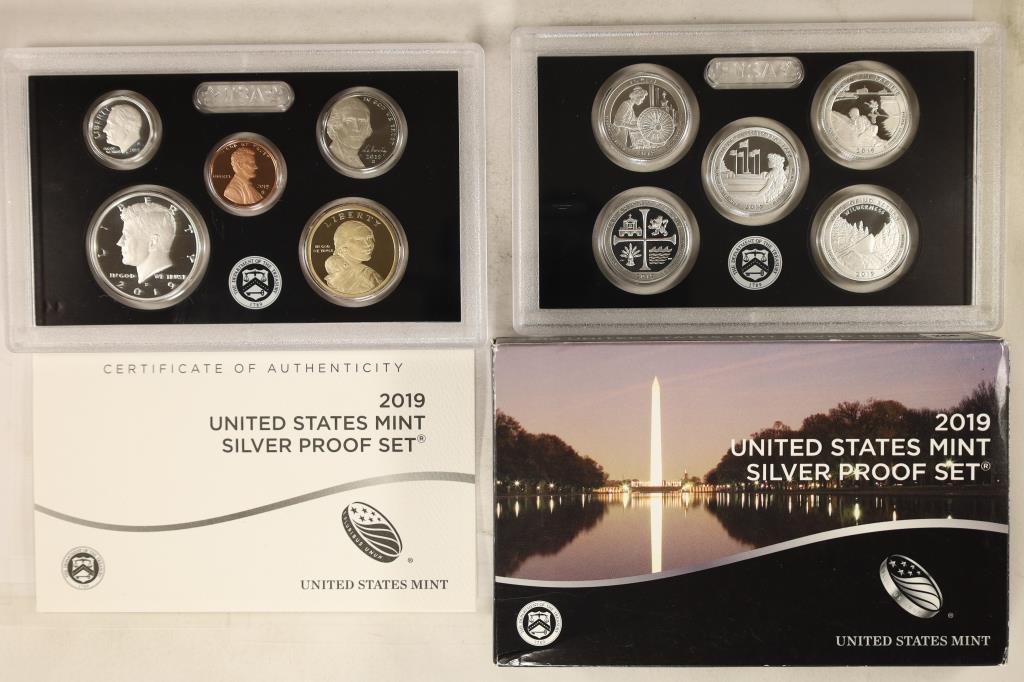 2019 US SILVER PROOF SET (WITH BOX) (1 of 2)