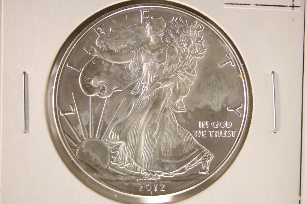 2012 AMERICAN SILVER EAGLE BRILLIANT UNC WITH SOME (1 of 2)