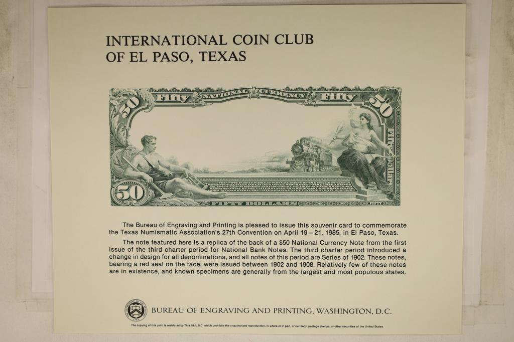 INTERNATIONAL COIN CLUB OF EL PASO TEXAS SOUVENIR (1 of 1)