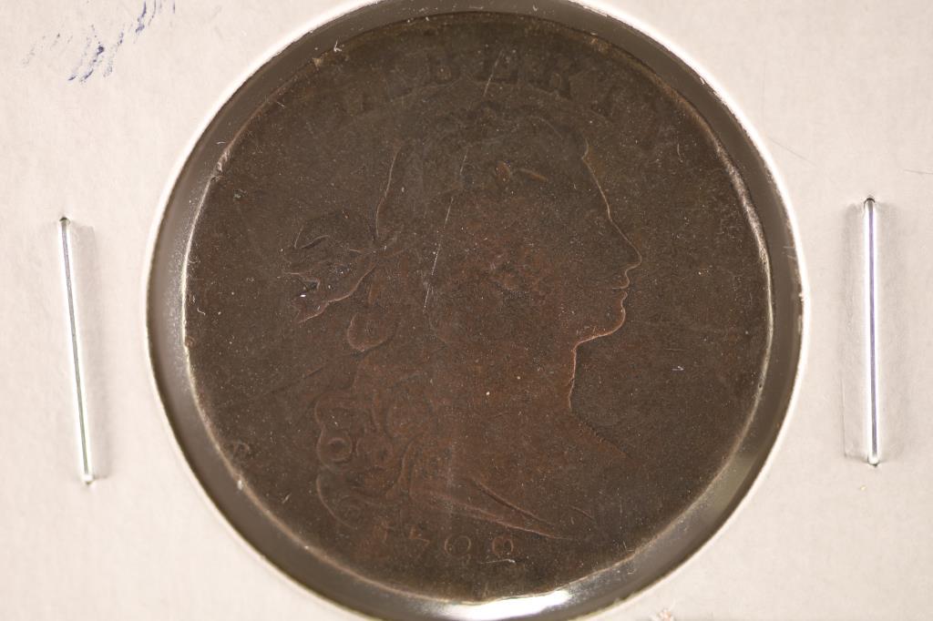 1798 US LARGE CENT (GOOD) STYLE 2 (BENT) (1 of 2)