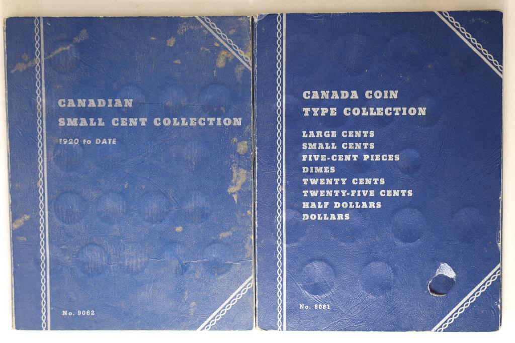 2 WHITMAN ALBUMS, CANADA SMALL CENT (1 of 2)