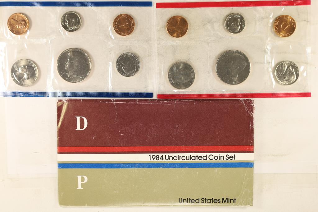 1984 US MINT SET (UNC) P/D (WITH ENVELOPE) (1 of 2)