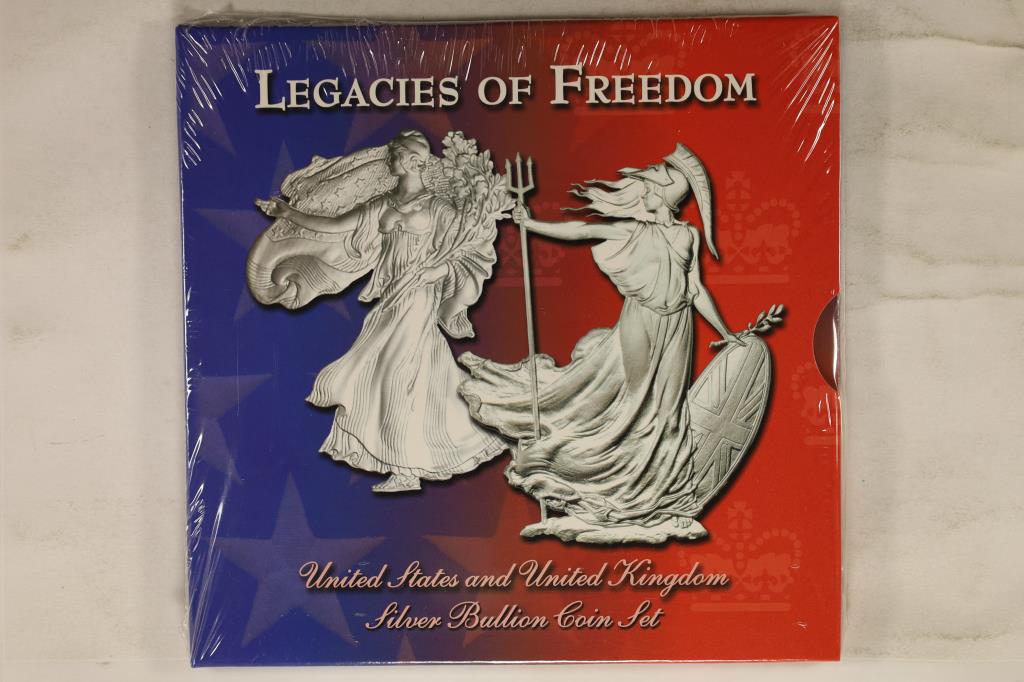 LEGACIES OF FREEDOM 2 COIN SET.  CONTAINS: 1-2003 (1 of 2)