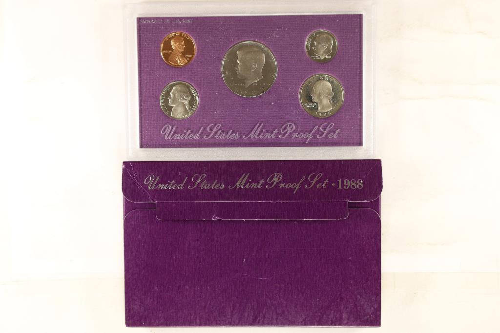 1988 US PROOF SET (WITH BOX) (1 of 2)