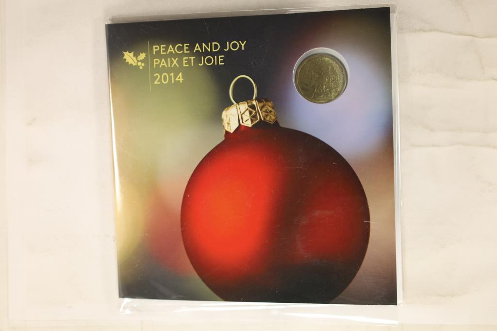 2014 CANADA 5 COIN PEACE & JOY SET: ORIGINAL ROYAL CANADIAN MINT PACKAGING