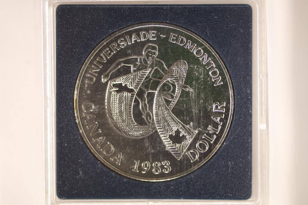 1988 CANADA EDMONTON SILVER DOLLAR PF .3750 OZ ASW (1 of 3)
