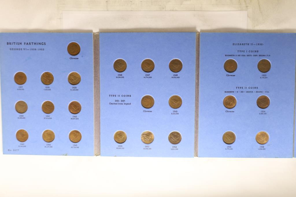 GREAT BRITIAN FARTHING COLLECTION IN WHITMAN (1 of 3)