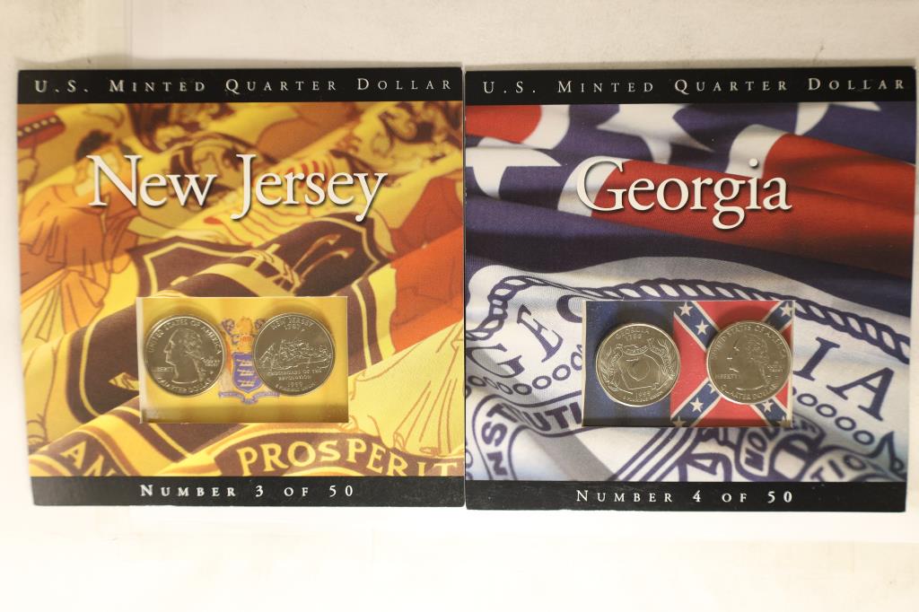 2 CELEBRATION OF THE 50 STATES QUARTER BU SETS (1 of 2)