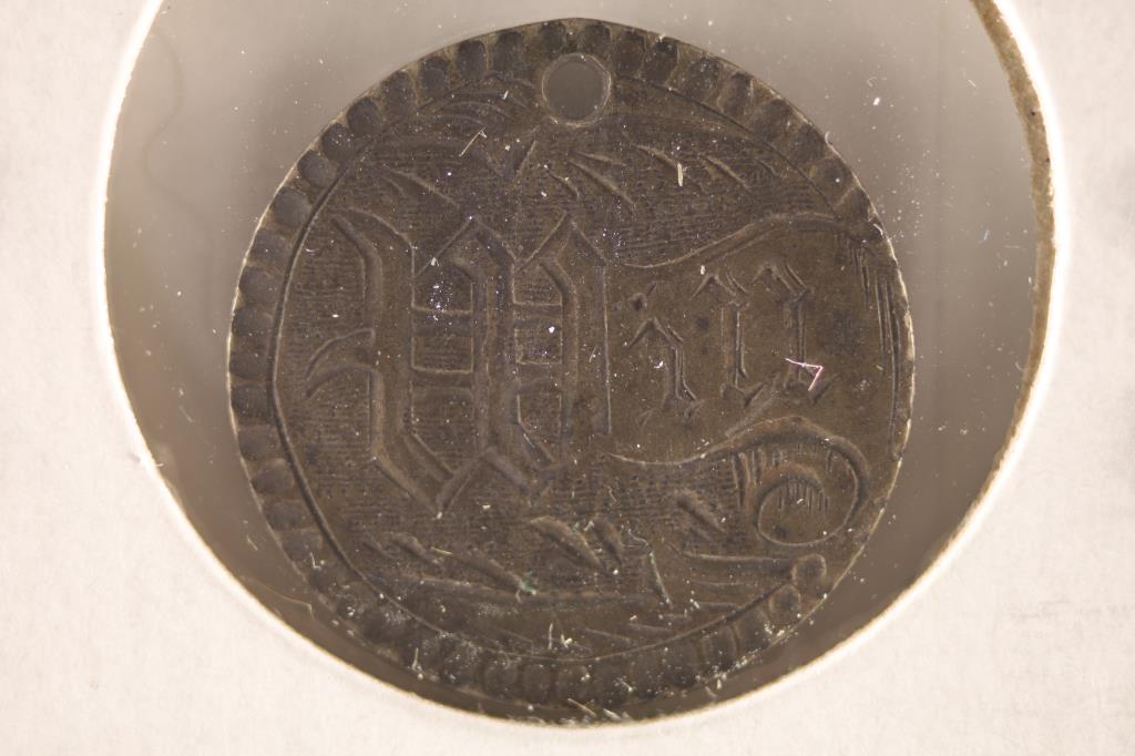 LOVE TOKEN ON 1875 SILVER SEATED LIBERTY DIME: WILL